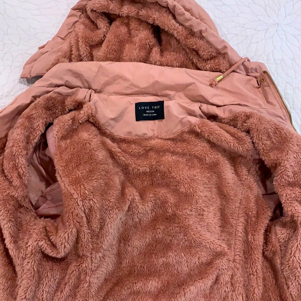 Dusty rose (pink) quilted jacket - Picture 8 of 8